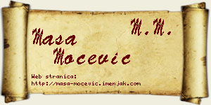 Maša Močević vizit kartica
